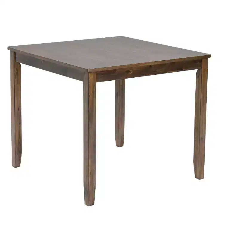 Tavolo da pranzo quadrato in legno di noce per 4 persone, 87,6 cm L x 87,6 cm P x 76,2 cm H – Solo tavolo