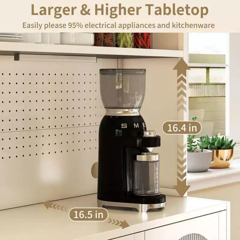 Dispensa da cucina in metallo a 5 ripiani, illuminata a LED, da 66 pollici, con ripiani regolabili e credenza