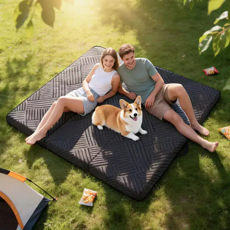 Materasso Tri-Fold in Memory Foam da 6 Pollici, Divano Letto Pieghevole Portatile con Copertura Lavabile e Borsa per il Trasporto