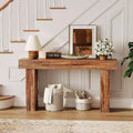 Console stretta da 63" con struttura in legno – Rettangolare, Marrone